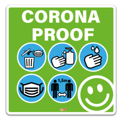 Sticker "Corona Proof" 50cm