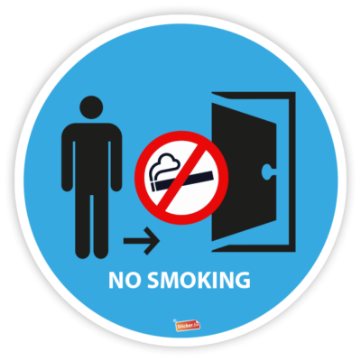 Horeca sticker "niet roken" (21cm)