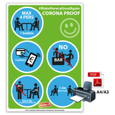 download "Horeca Corona Proof poster." (A4/A3)