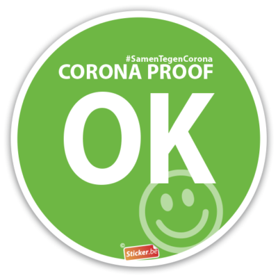 Sticker "OK groen" (21cm)