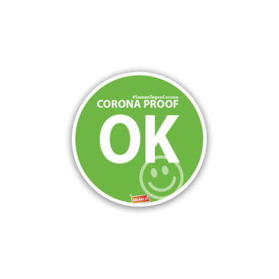 Sticker "OK groen" (8cm)