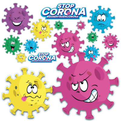 Corona stickers